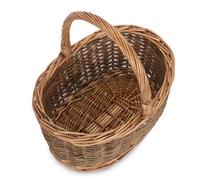 Red Hamper C120/2 Medium Oval Unpeeled Willow Shopping Basket