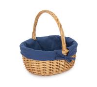 Red Hamper C122 Wicker Shopping Basket Buff Willow Oval Shopper