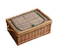 Red Hamper Cheltenham Wicker Picnic Basket with Fitted Cooler - One Size