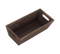 Red Hamper Dark Wooden Packing Trough