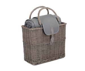 Red Hamper Db040 Wicker Antique Wash Willow Chiller Basket With Picnic Blanket