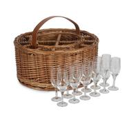 Red Hamper Db043 Wicker Light Steamed Garden Party Basket