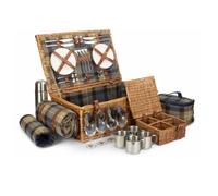 Red Hamper Deluxe 4 Person Ravenstor Fitted Wicker Picnic Basket