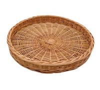 Red Hamper Dh021/home Wicker Round Presentation Tray
