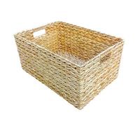 Red Hamper Dh168/1/home Water Hyacinth Small Rectangular Water Hyacinth Storage Basket