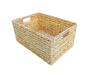 Red Hamper Dh168/1/home Water Hyacinth Small Rectangular Water Hyacinth Storage Basket