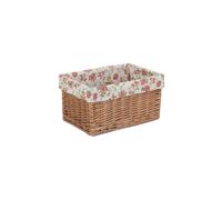 Red Hamper Large Double Steamed Garden Rose Willow Storage Baskets, Wicker, Brown, 42 x 22 x 30 cm