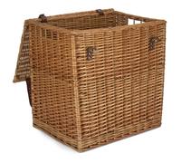Red Hamper Double Steamed Vintner Storage Wicker Basket - Large