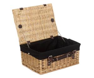Red Hamper Eh006B Wicker Picnic Basket With Black Lining