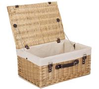 Red Hamper Eh007W Wicker 51Cm Buff Picnic Basket With White Lining