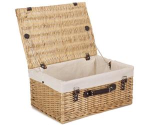 Red Hamper Eh007W Wicker 51Cm Buff Picnic Basket With White Lining