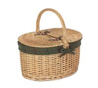 Red Hamper Eh017G Wicker Cotton Lined Buff Oval Picnic Basket