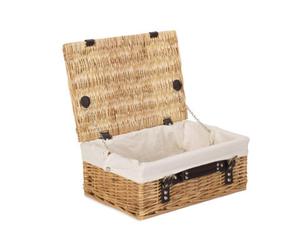 Red Hamper Eh026W Wicker 36Cm Picnic Basket With White Lining