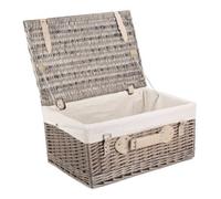 Red Hamper Eh036W Wicker 51Cm Antique Wash Picnic Basket With White Lining
