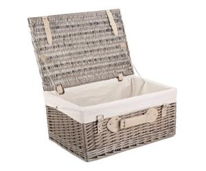 Red Hamper Eh036W Wicker 51Cm Antique Wash Picnic Basket With White Lining