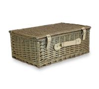 Red Hamper EH037 Wicker 45cm Antique Wash Picnic Basket in Brown Red Hamper Brown