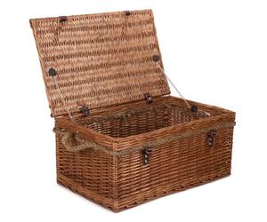 Red Hamper Eh052 Wicker 60Cm Double Steamed Rope Handled Trunk