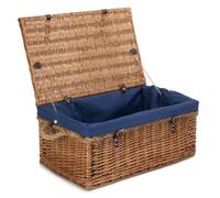 Red Hamper Eh052N 62Cm Double Steamed Rope Handled Trunk With Blue Lining