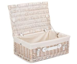 Red Hamper Eh061W Wicker 45Cm White Picnic Basket With White Lining