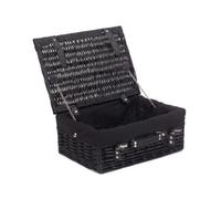Red Hamper Eh072B Wicker 36Cm Empty Black Willow Picnic Basket With Black Lining