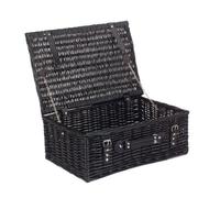 Red Hamper Eh073 Wicker 46Cm Black Willow Basket