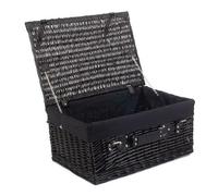 Red Hamper Eh074B Wicker 51Cm Empty Black Willow Picnic Basket With Black Lining