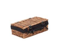 Red Hamper Eh109B Wicker Small Packaging Hamper Black Lining