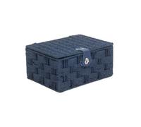 Red Hamper Eh112Blue Paper Medium Twisted Blue Paper Picnic Basket