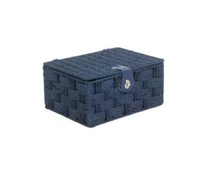 Red Hamper Eh112Blue Paper Medium Twisted Blue Paper Picnic Basket
