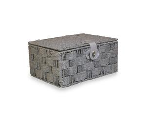 Red Hamper Eh112G Paper Medium Grey Paper Rope Picnic Basket