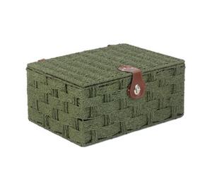 Red Hamper Eh113Grn Paper Large Forest Green Woven Paper Rope Hamper