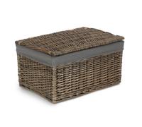 Red Hamper Eh126Gry Medium Antique Wash Storage Hamper With Grey Sage Lining