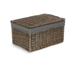 Red Hamper Eh126Gry Medium Antique Wash Storage Hamper With Grey Sage Lining