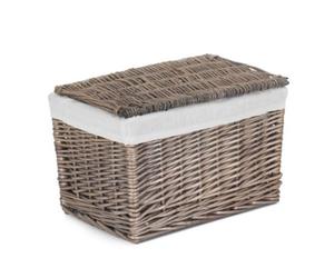 Red Hamper Eh161 Wicker 36Cm Taupe Wash Finish Storage Hamper Basket