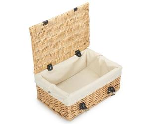 Red Hamper Eh189W 36Cm Buff Wicker Empty Picnic Basket