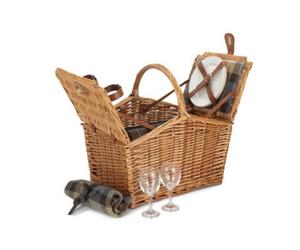 Red Hamper Fh145 2 Person Ravenstor Slope-Sided Fitted Wicker Picnic Basket