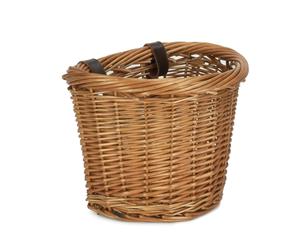 Red Hamper Front Fixing Heritage Oval Wicker Bicycle Basket - Brown - One Size - Bicycle Basket