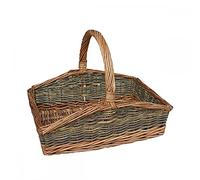 Red Hamper G035/2 Wicker Large Rectangular Country Unpeeled Garden Trugs