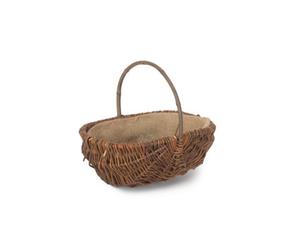 Red Hamper G048/1 Wicker Small Oval Unpeeled Willow Garden Trug