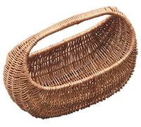 Red Hamper Gondola Shopping Basket, Wicker, Brown, 20 x 40 x 14 cm