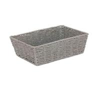 Red Hamper Grey Paper Rope Display Tray - Small