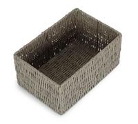 Red Hamper Grey Paper Rope Storage Basket | Size: Small Red Hamper Grey S