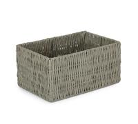 Red Hamper Grey Paper Rope Storage Basket - Small