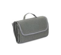 Red Hamper Grey Tweed Picnic Blanket - Grey