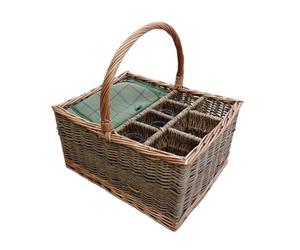 Red Hamper H021/home Wicker Event Basket Extra Special With 4 Glasses