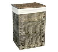 Red Hamper H022 1 Wicker Small Antique Wash Square Laundry Basket