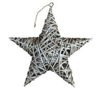 Red Hamper H138 Wicker Antique Wash Full Star Christmas Decoration