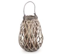 Red Hamper H160 Wicker Split Grey Willow Raindrop Lantern
