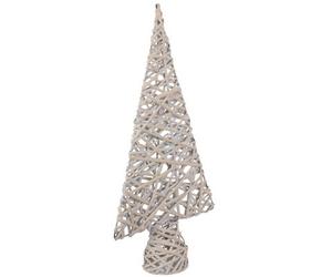 Red Hamper H171 Wicker White Wash Table Top Xmas Tree