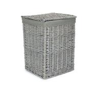Red Hamper H198Gry/1 Grey Wash Square Laundry Basket With Grey Sage Lining
